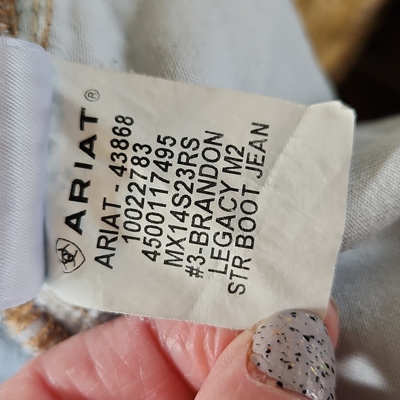 ARIAT Legacy M2 Traditional Relaxed Boot Cut Men’s Jeans Size 34 x 30 - Picture 15 of 17